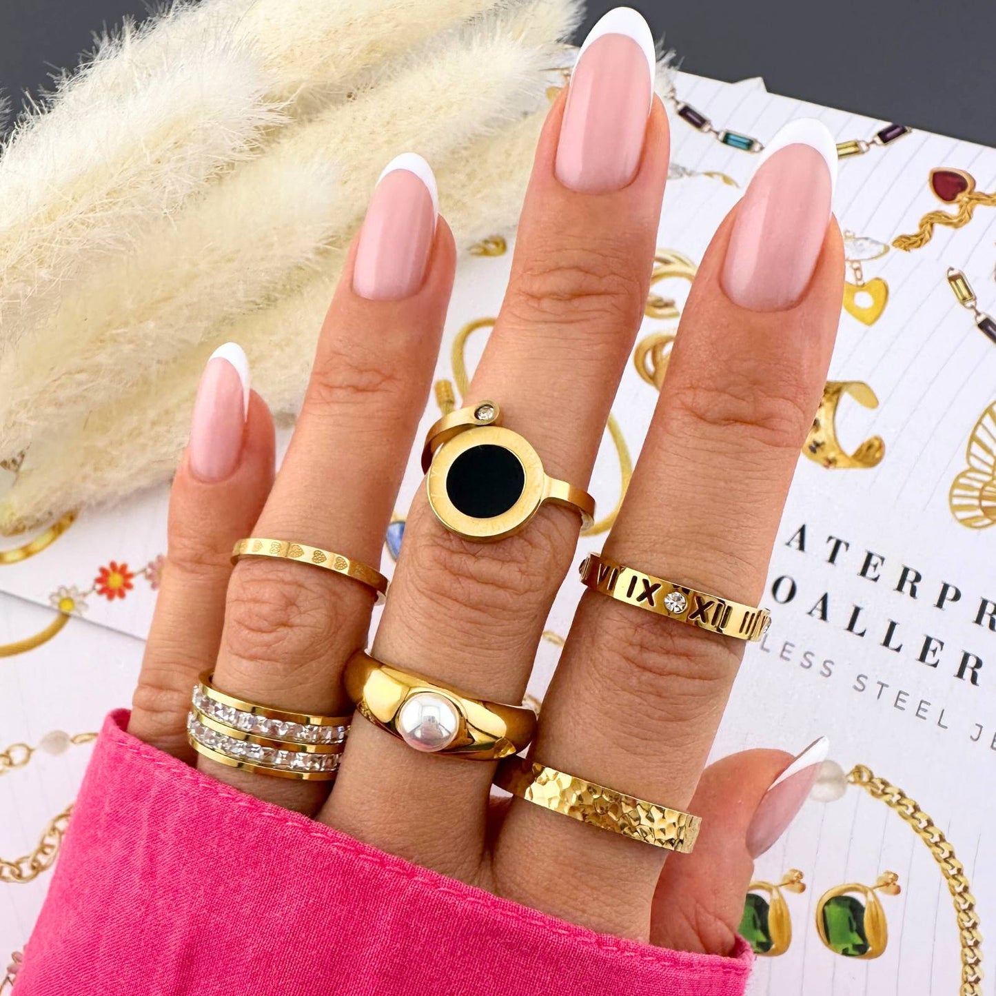 18K gold plated Stainless steel finger ring, Intensity - ZION GLAM JEWELRY