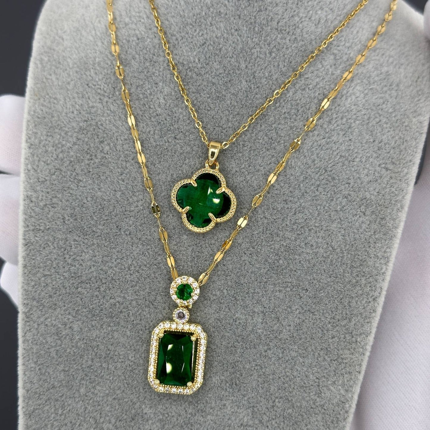 18K gold plated Stainless steel necklace, Intensity - ZION GLAM JEWELRY