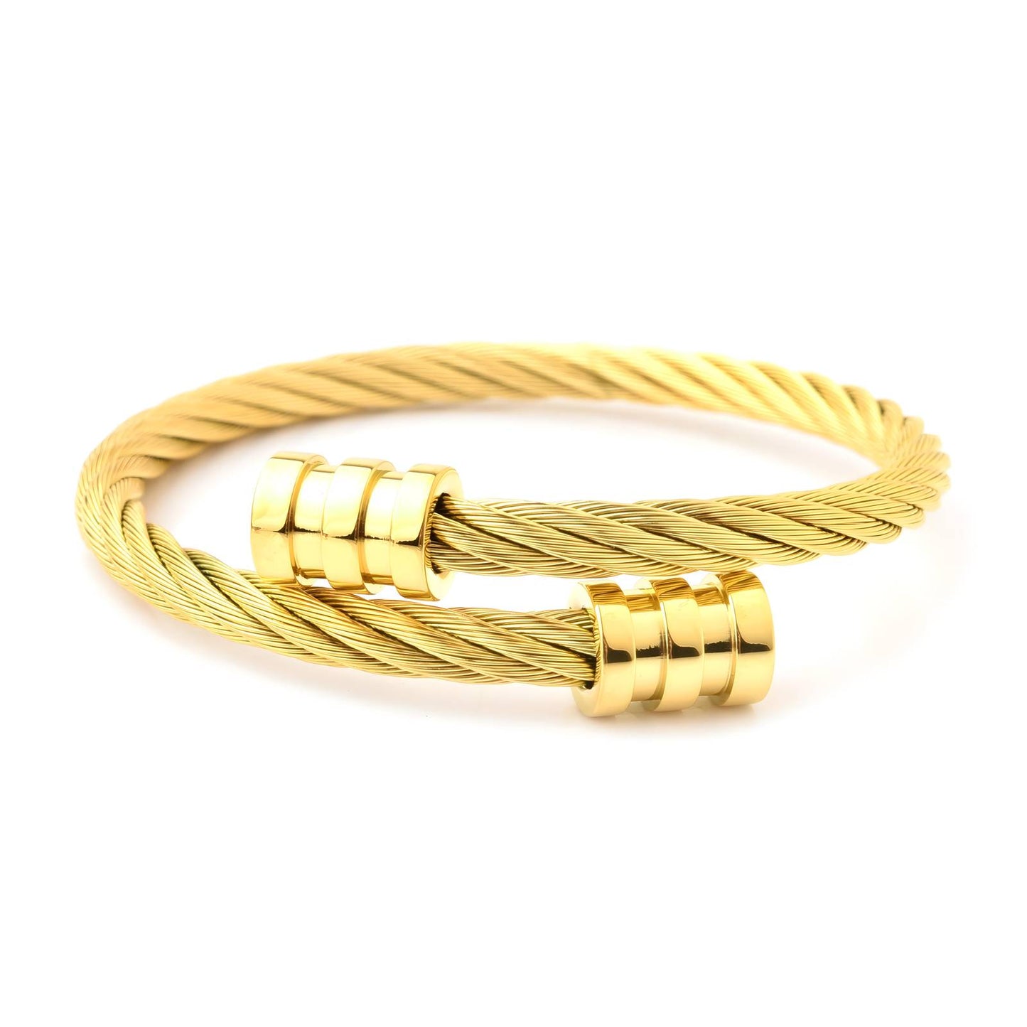 18K gold plated Stainless steel bracelet, Intensity - ZION GLAM JEWELRY