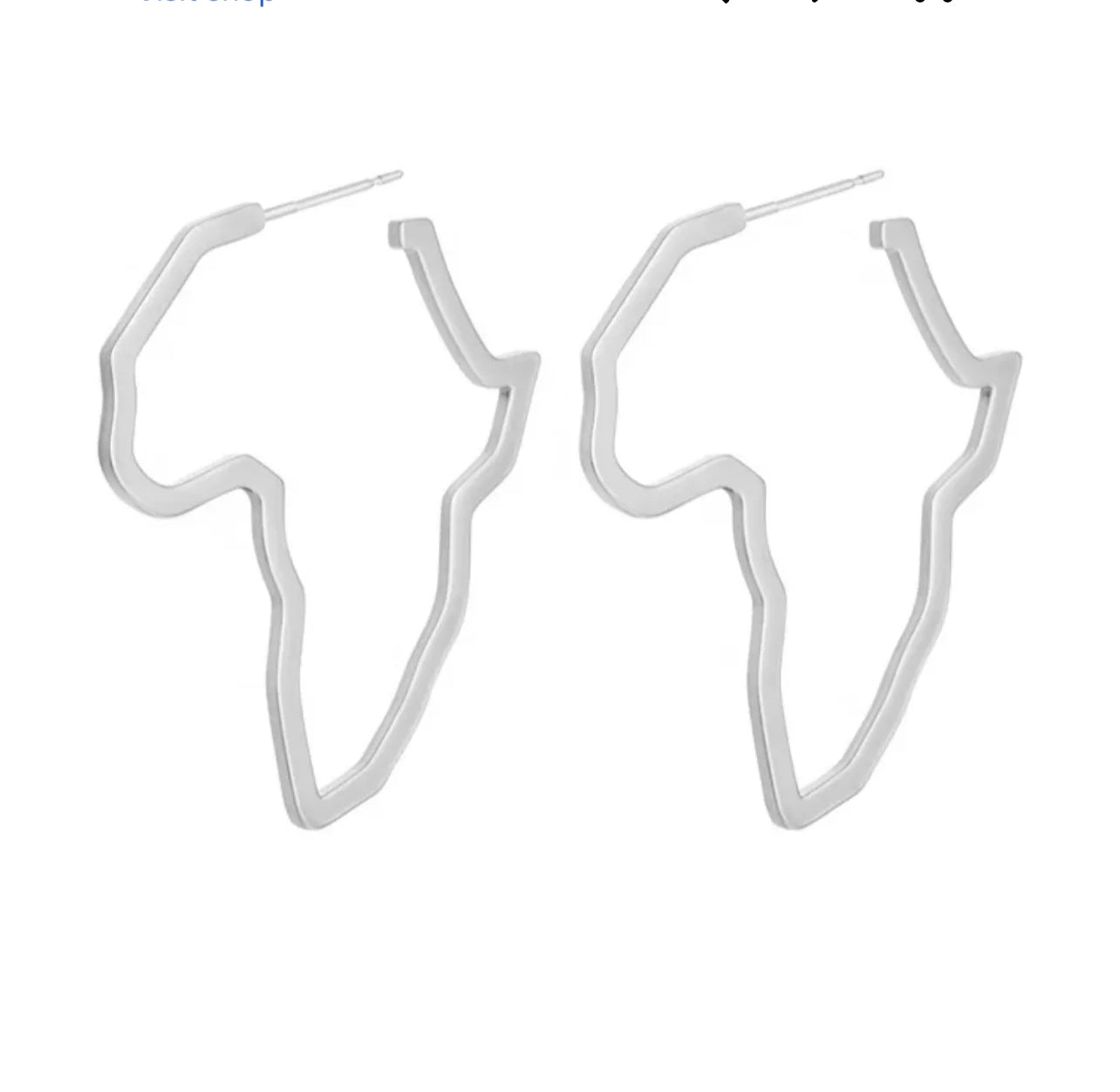 African Map Loops - ZION GLAM JEWELRY
