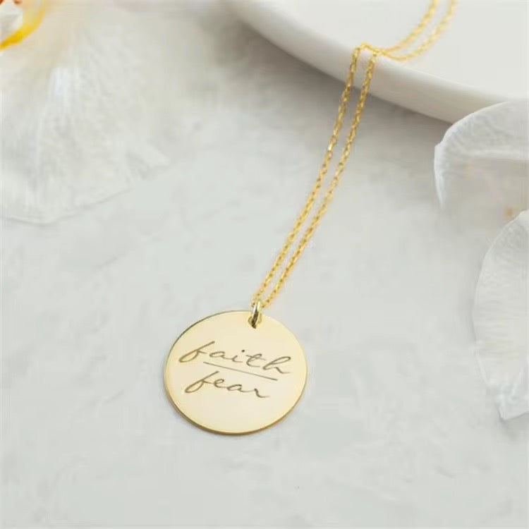 ✝️ Faith over Fear Necklace - ZION GLAM JEWELRY