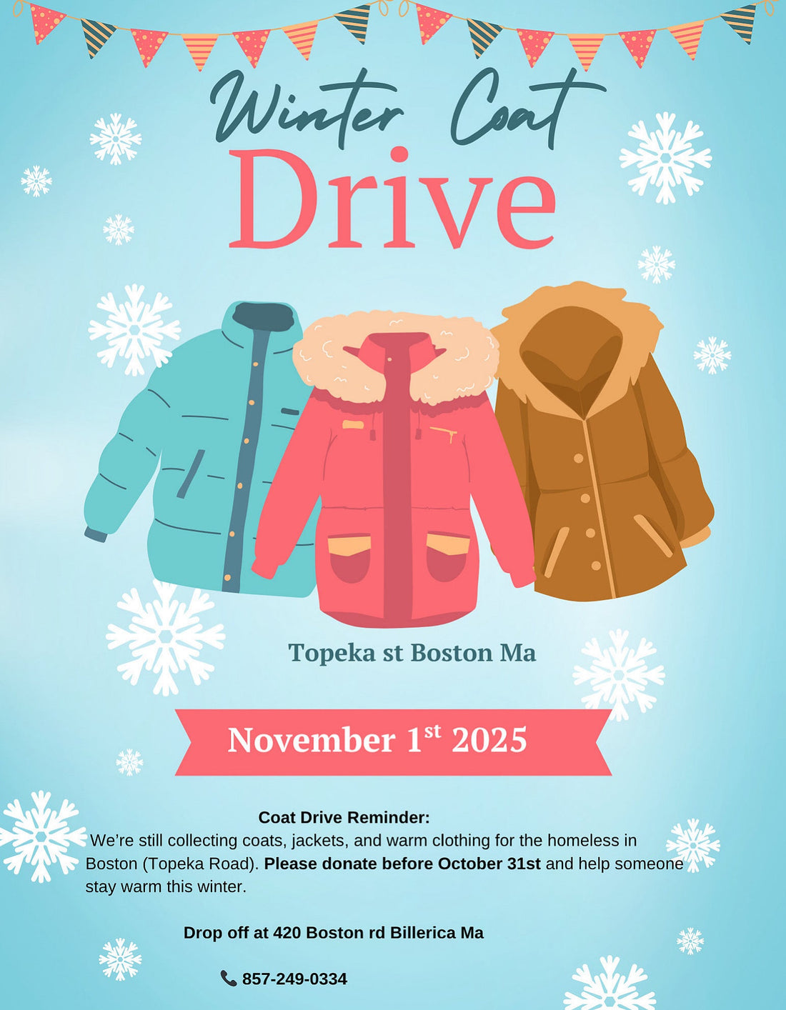 Blanket and coat drive 2025/ warming hearts