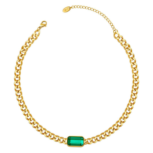 18K gold plated Stainless steel necklace, Intensity - ZION GLAM JEWELRY