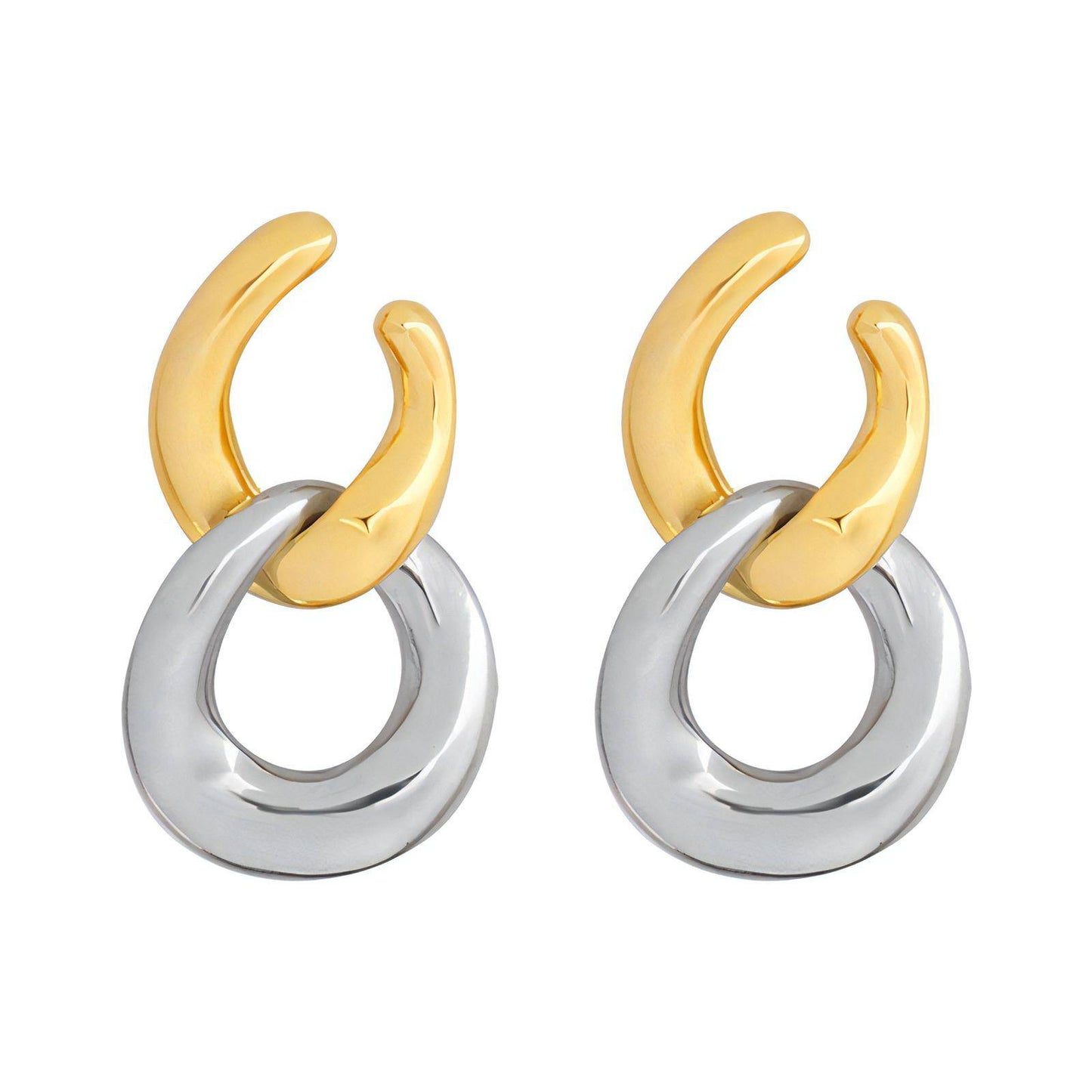 18K gold plated Stainless steel earrings, Intensity - ZION GLAM JEWELRY