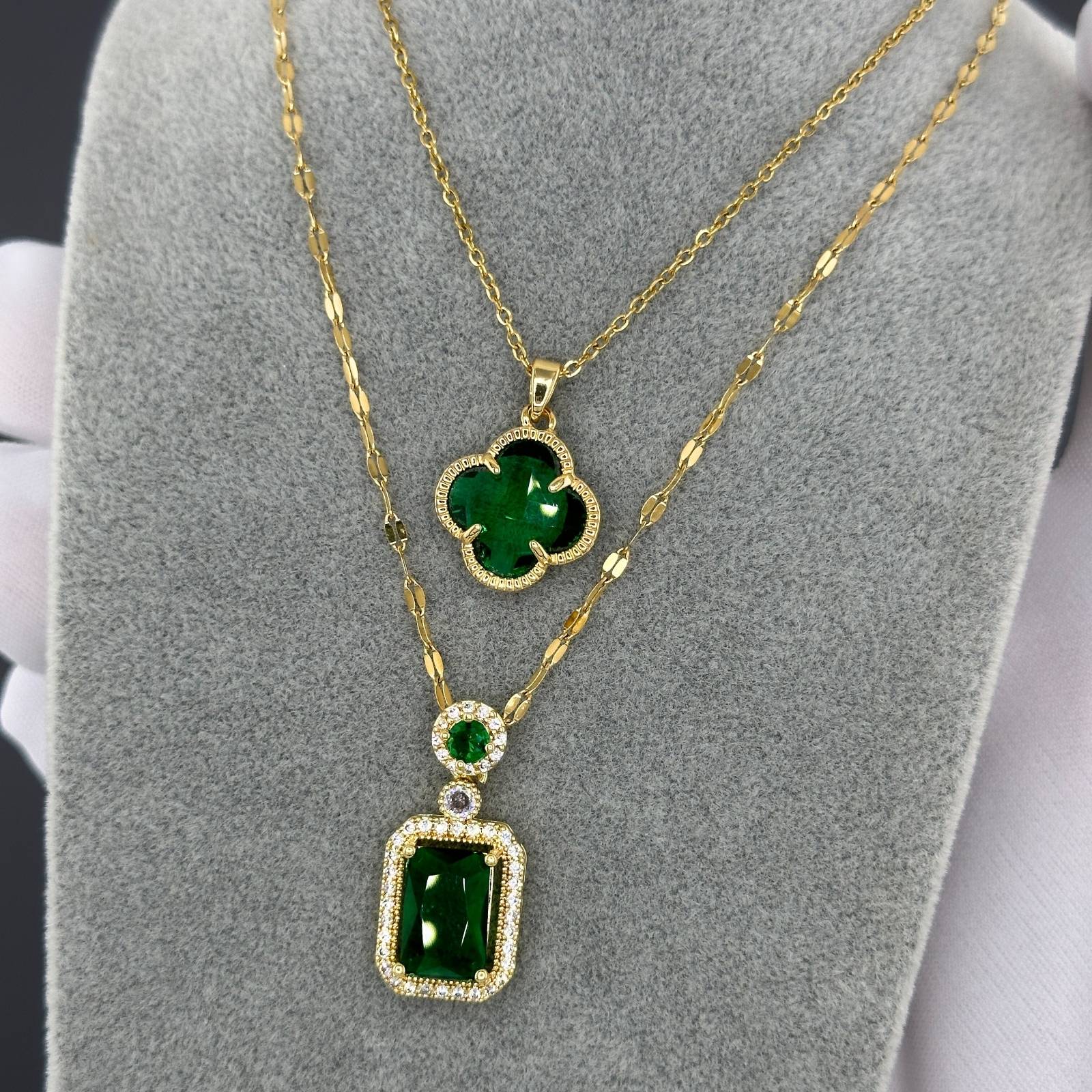 18K gold plated Stainless steel necklace, Intensity - ZION GLAM JEWELRY