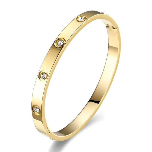 18K gold plated Stainless steel bracelet, Intensity - ZION GLAM JEWELRY