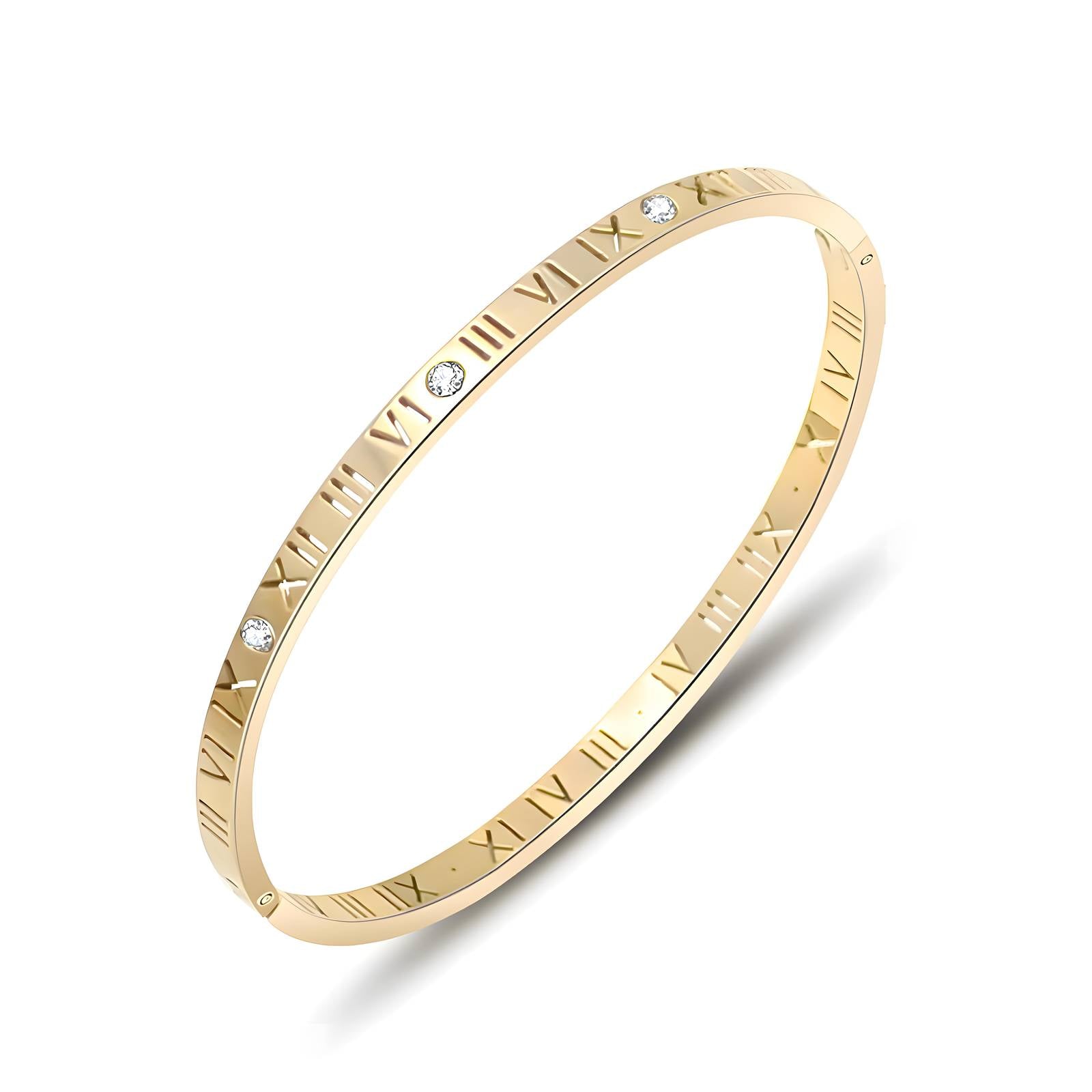 18K gold plated Stainless steel bracelet, Intensity - ZION GLAM JEWELRY