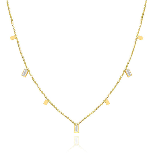 18K gold plated Stainless steel necklace, Intensity - ZION GLAM JEWELRY