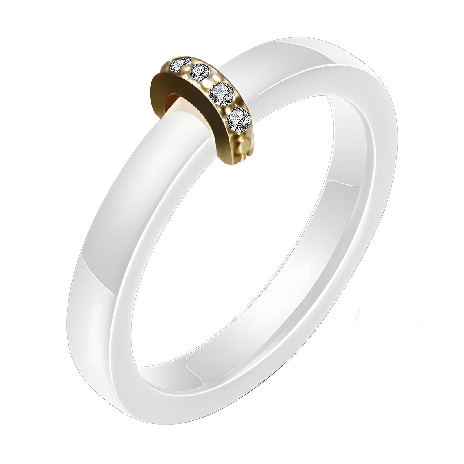 18K gold plated Stainless steel finger ring, Intensity - ZION GLAM JEWELRY