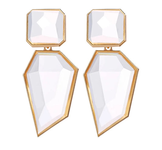 Crystal clear earrings - ZION GLAM JEWELRY