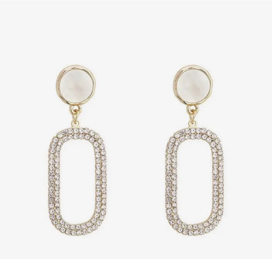 Gold drop earrings - ZION GLAM JEWELRY