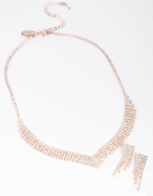 Rose Gold Diamond Necklace