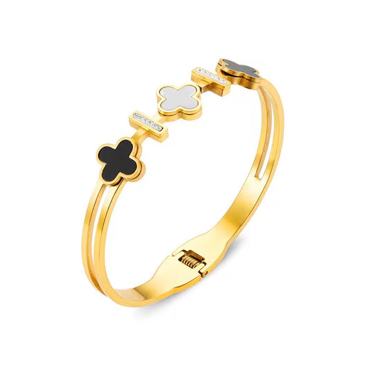 18K gold plated Stainless steel bracelet, Intensity