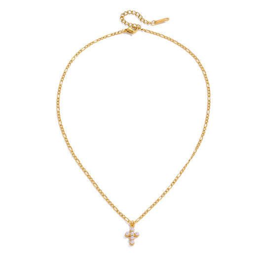 ✝️ Pearl Cross Necklace