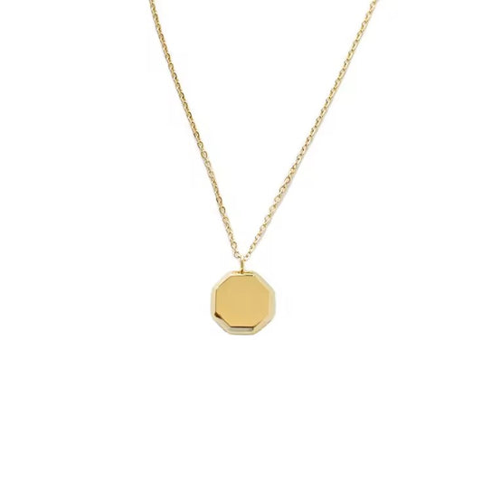 Minimal Gold Pendant Necklace